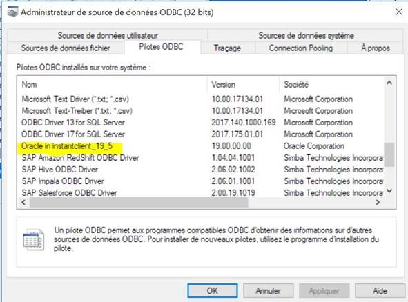 ODBC driver